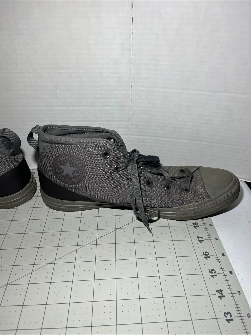 Converse Gray High-Top Canvas Sneakers